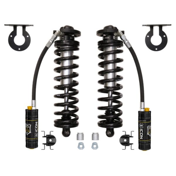 ICON 2005-2023 Ford F-250/F-350 Super Duty 4WD, 2.5-3” Lift, V.S. 2.5 Series Coilover Conversion Kit, Remote Reservoir w/ CDCV, w/ Caster Cams