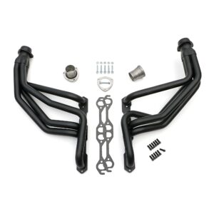HEDMAN HEDDERS STAINLESS STEEL-1982-91 SB CHEVY TRUCKS & SUVS- FULL LENGTH- BLACK MAXX