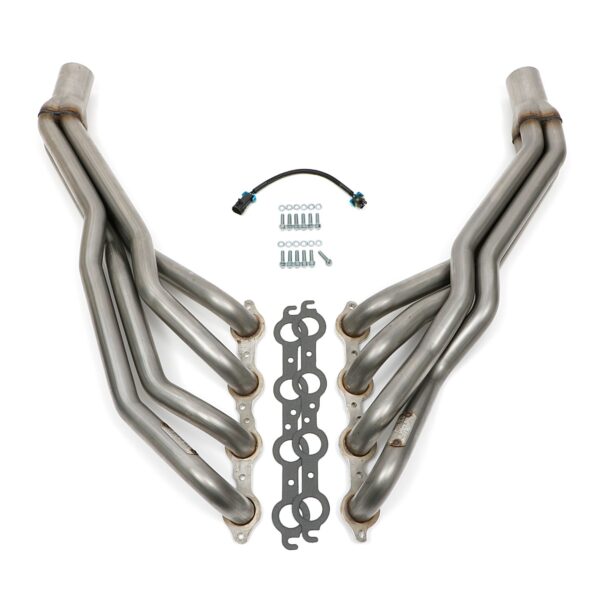 HEDMAN HEDDERS T304 STAINLESS STEEL RACE HEADERS; 2010-15 CAMARO 6.2L / 7.0L; LONG TUBE DESIGN; 1-3/4 IN. TUBE DIAMETER; SLIP-ON STYLE RACE COLLECTORS- UNCOATED