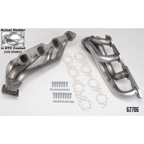 HEDMAN HEDDERS STAINLESS STEEL HTC HEADER; 1-3/4 IN. TUBE DIA.; STOCK COLL.; SHORTY DESIGN