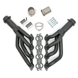 HEDMAN HEDDERS 70-81 CAMARO LS SWAP HEADERS; STAINLESS STEEL- BLACK MAXX