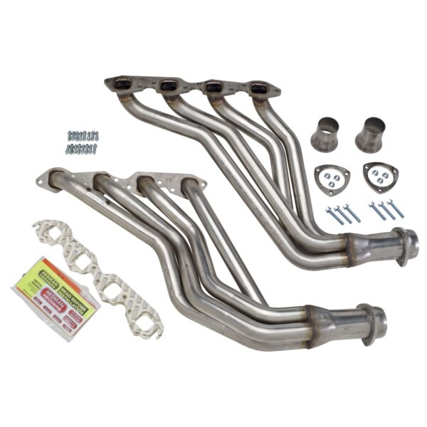 HEDMAN HEDDERS STAINLESS STEEL HEADERS; 1-3/4 IN. TUBE DIA.; 3 IN. COLL.; FULL LENGTH DESIGN- UNCOATED