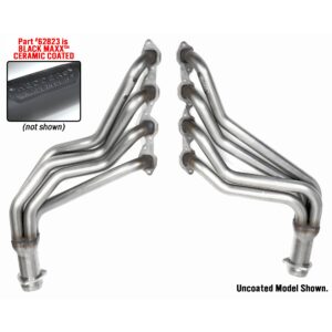 HEDMAN HEDDERS STAINLESS STEEL- BB CHEVY/GMC TRUCKS & SUVS- FULL LENGTH- BLACK MAXX