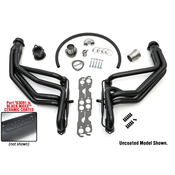 HEDMAN HEDDERS CHEVY P/U 2 & 4 WD SMOG- BLACK MAXX