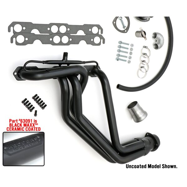 HEDMAN HEDDERS CHEVY P/U 2 & 4 WD SMOG- BLACK MAXX