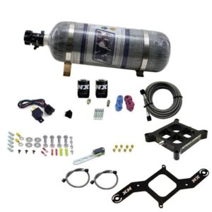 Dry, Dual Stage Billet Crossbar Plate System 100-1000HP (4150Flange) W/12Lb Bottle