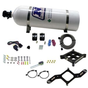 Dry, Dual Stage Billet Crossbar Plate System 100-1000HP (4150 Flange) W/15Lb Bottle