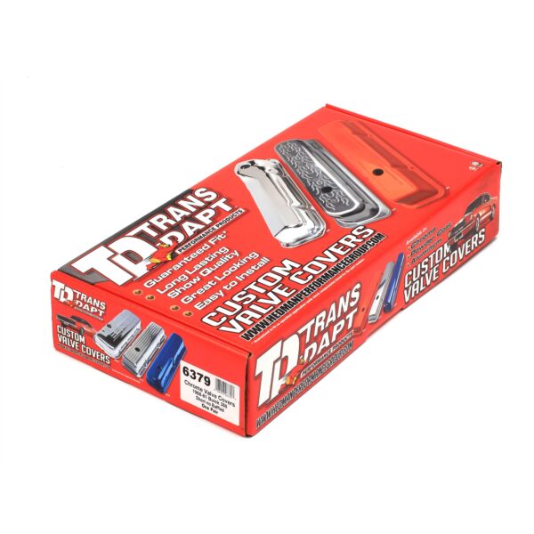 TRANS-DAPT PERFORMANCE PRODUCTS VALVE COVERS BUICK 350 1968-81 CHROME