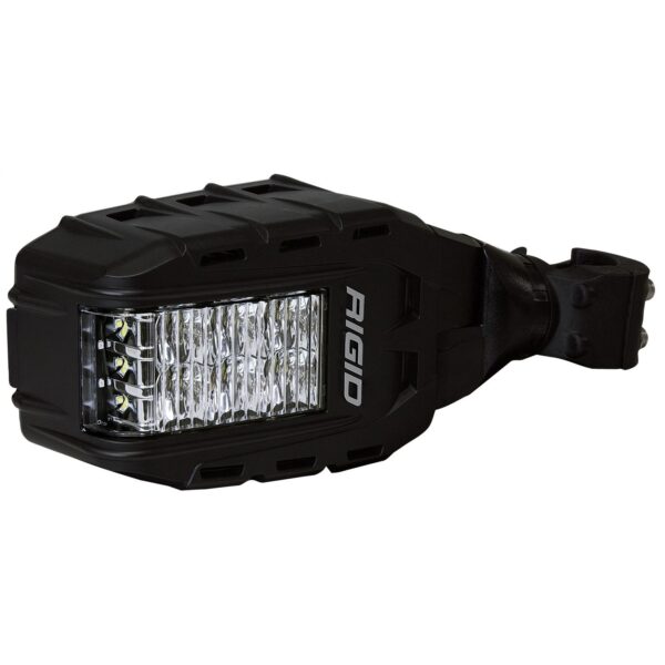 RIGID Reflect Side Mirror With Integrated LED Light And Amber Side Light, Pair