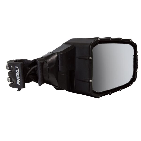 RIGID Reflect Side Mirror With Integrated LED Light And Amber Side Light, Pair