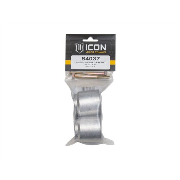 ICON 2005-2024 Ford F-250/F-350 Super Duty 4WD, 2" Bump Stop Spacer Kit, Front