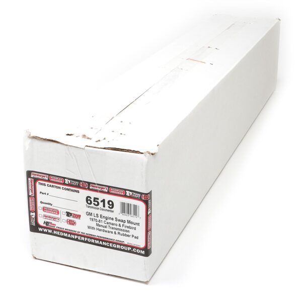 TRANS-DAPT PERFORMANCE PRODUCTS LS ENGINE SWAP MANUAL TRANSMISSION MOUNT KIT; 70-81 CAMARO & FIREBIRD