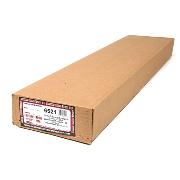 TRANS-DAPT PERFORMANCE PRODUCTS C4 & C6 TRANSMISSION CROSSMEMBER KIT; UNIVERSAL FIT WITH NO DROP; RUBBER PAD