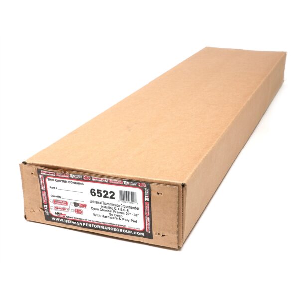TRANS-DAPT PERFORMANCE PRODUCTS C4 & C6 TRANSMISSION CROSSMEMBER KIT; UNIVERSAL FIT WITH NO DROP; POLYURETHANE PAD