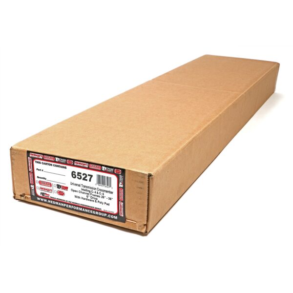 TRANS-DAPT PERFORMANCE PRODUCTS C4 & C6 TRANSMISSION CROSSMEMBER KIT; UNIVERSAL FIT WITH 6 IN. DROP; POLYURETHANE PAD