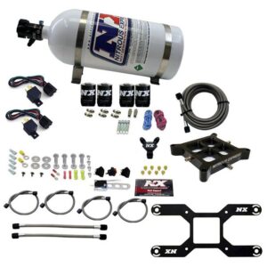 Dry, Quad Stage Billet Crossbar Plate System 100-2000HP (4150 Flange) W/10Lb Bottle