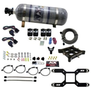 Dry, Quad Stage Billet Crossbar Plate System 100-2000HP (4150Flange) W/12Lb Bottle