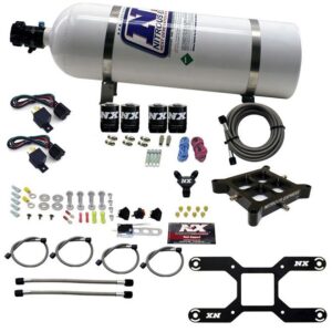 Dry, Quad Stage Billet Crossbar Plate System 100-2000HP (4150 Flange) W/15Lb Bottle