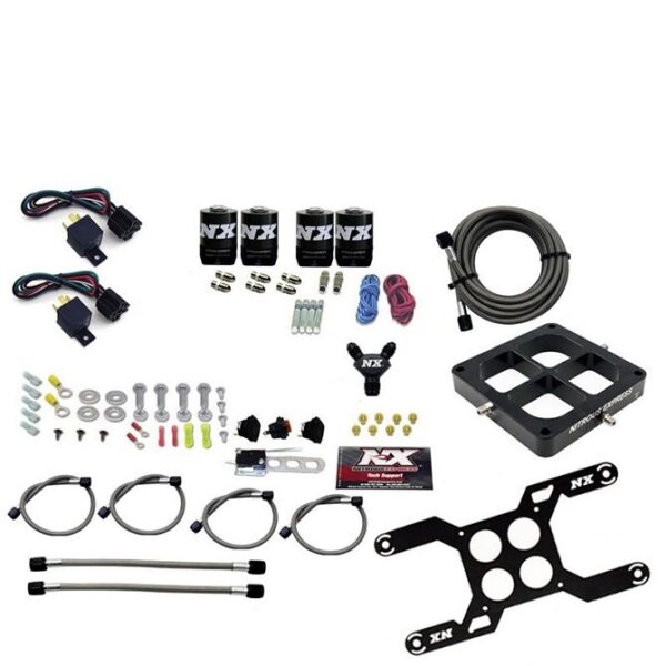 Dry, Quad Stage Billet Crossbar Plate System 100-2000HP (4500 Flange)-No Bottle