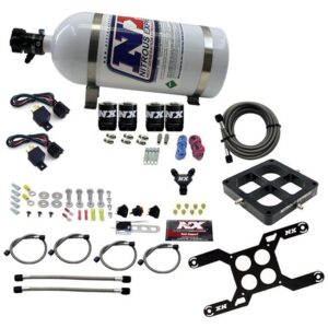 Dry,Quad Stage Billet Crossbar Plate System 100-2000HP (4500 Flange) W/10Lb Bottle