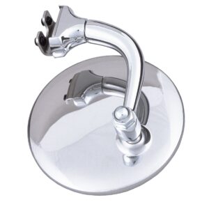 TRANS-DAPT PERFORMANCE PRODUCTS ROUND PEEP MIRROR; 4 IN. DIAMETER; CLAMP-ON STYLE; DRIVER OR PASSENGER SIDE USE- STAINLESS STEEL