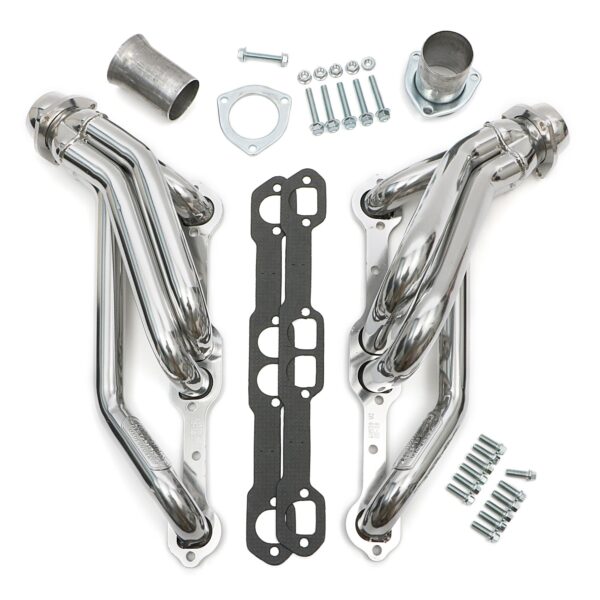 HEDMAN HEDDERS HTC COATED ENGINE SWAP HEADERS; 1-1/2 IN. TUBE DIA.; 2-1/2 IN. COLL.; D-PORT HEADS; SHORTY DESIGN