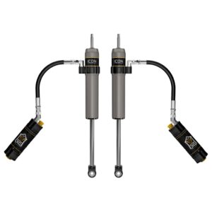 ICON 2023-2024 Ford F-250/F-350 Super Duty 4WD, 4.5” Lift, Front, V.S. 2.5 Aluminum Series Shocks, Remote Reservoir w/ CDCV, Pair