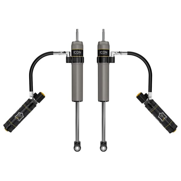 ICON 2023-2024 Ford F-250/F-350 Super Duty 4WD, 4.5” Lift, Front, V.S. 2.5 Aluminum Series Shocks, Remote Reservoir w/ CDEV, Pair