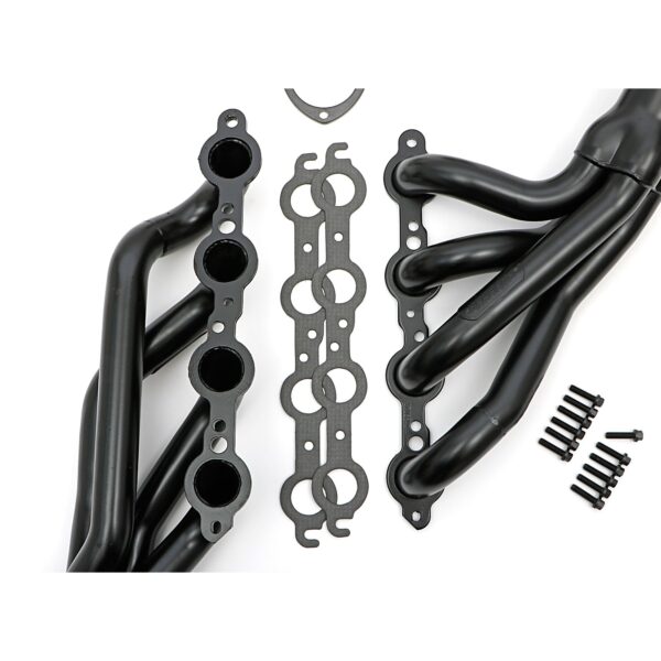 HEDMAN HEDDERS LS SWAP HEADERS; 1-3/4 IN. MID LENGTH; 1978-81 GM A-BODY & 1982-88 GM G-BODY CARS (CHEVY MONTE CARLO, MALIBU, EL CAMINO, GMC CABALLERO, BUICK REGAL, OLDS CUTLASS, PONTIAC BONNEVILLE, GRAND PRIX ; UNCOATED MILD STEEL