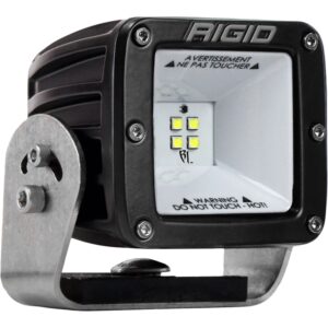 RIGID 2X2 115 Degree DC LED Scene Light, Surface Mount, Black Housing, Single