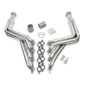 HEDMAN HEDDERS HEDMAN HEADERS 1968-72 CHEVELLE/EL CAMINO (AND RELATED A-BODIES) LS SWAP HEADERS; AUTO TRANSMISSION; 1-3/4 IN. LONG TUBE; 3 IN. BALL/SOCKET COLLECTOR- HTC SILVER CERAMIC COATED