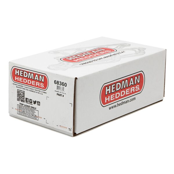 HEDMAN HEDDERS BLOCK HUGGER HEADERS; CHEVY SB 283-400; 1-1/2 IN. TUBES; UNCOATED