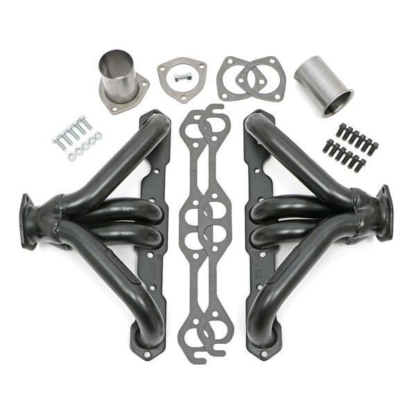 HEDMAN HEDDERS BLOCK HUGGER HEADERS; CHEVY SB 283-400; 1-5/8 IN. TUBES; UNCOATED