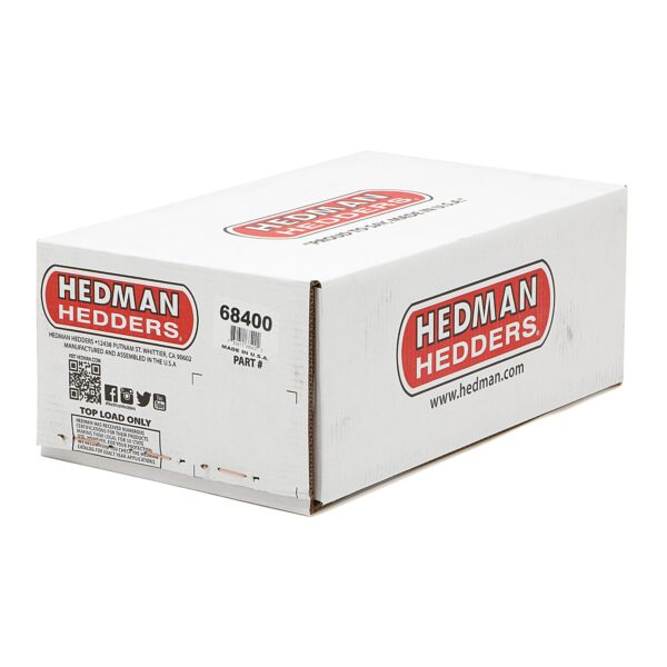 HEDMAN HEDDERS BLOCK HUGGER HEADERS; CHEVY SB 283-400; 1-5/8 IN. TUBES; UNCOATED