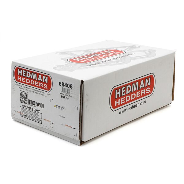 HEDMAN HEDDERS BLOCK HUGGER HEADERS; CHEVY SB 283-400; 1-5/8 IN. TUBES; HTC CERAMIC COATED
