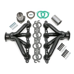 HEDMAN HEDDERS BLOCK HUGGER HEADERS; CHEVY LS SERIES; 1-1/2 IN. TUBES; UNCOATED