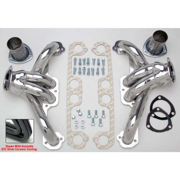 HEDMAN HEDDERS BLOCK HUGGER HEADERS; CHEVY 409; 1-3/4 IN. TUBES; UNCOATED