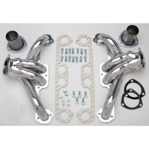 HEDMAN HEDDERS BLOCK HUGGER HEADERS; CHEVY 409; 1-3/4 IN. TUBES; HTC CERAMIC COATED