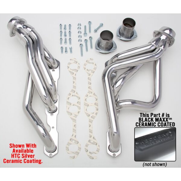 HEDMAN HEDDERS EARLY SB CAMARO/CHEVELLE SHORTIES; CLOSE RATIO STEERING- BLACK MAXX