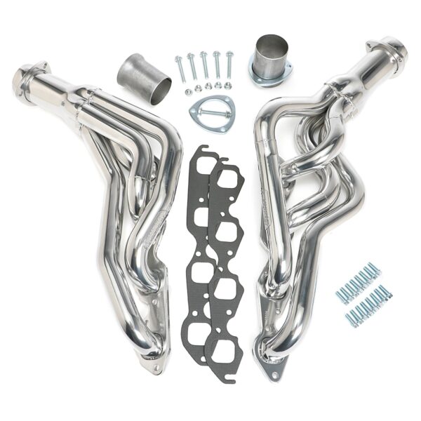 HEDMAN HEDDERS STANDARD-DUTY SILVER CERAMIC COATED HEADERS FOR 64-67 GM A-BODY; 1-3/4 IN. TUBE DIA; 3 IN. COLL; MID-LENGTH