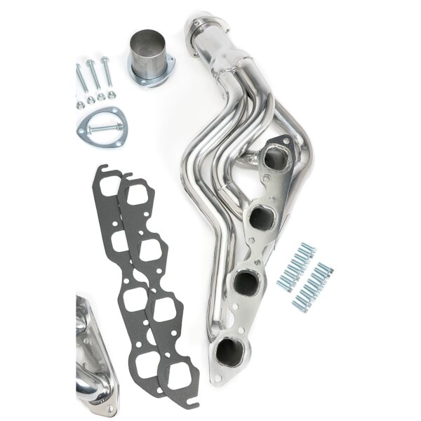 HEDMAN HEDDERS STANDARD-DUTY SILVER CERAMIC COATED HEADERS FOR 64-67 GM A-BODY; 1-3/4 IN. TUBE DIA; 3 IN. COLL; MID-LENGTH