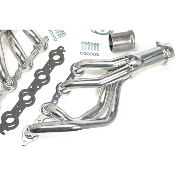 HEDMAN HEDDERS LS SWAP HEADERS; MID LENGTH; 67-69 CAMARO/FIREBIRD (F-BODY) & 68-74 NOVA/VENTURA (X-BODY); HTC SILVER CERAMIC COATED