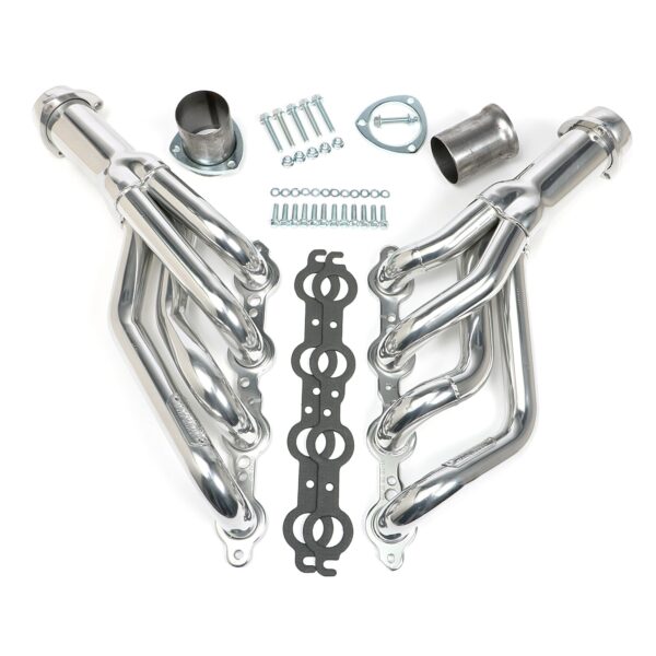 HEDMAN HEDDERS 70-81 CAMARO LS SWAP HEADERS; STAINLESS STEEL- BLACK MAXX