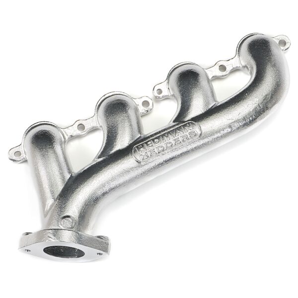 DISCONTINUED-HEDMAN HEDDERS LS ENGINE SWAP CAST EXHAUST MANIFOLDS; HTC SILVER CERAMIC COATED