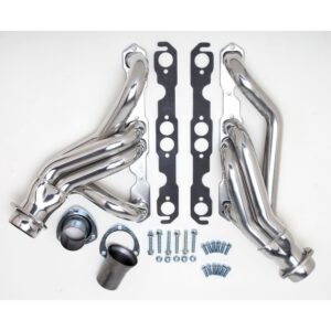 HEDMAN HEDDERS 67-87 C10/C20 TRUCKS WITH SB CHEVY; STANDARD HTC COATED HEADERS; 1-5/8 IN. TUBE DIA.; 3 IN. COLL.; MID-LENGTH DESIGN
