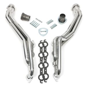 HEDMAN HEDDERS HEDMAN HEADERS 1982-04 CHEVY/GMC S10/S15 (2WD) LS SWAP HEADERS; 1-1/2 IN. LONG TUBE; 3 IN. BALL/SOCKET COLLECTOR- HTC SILVER CERAMIC COATED