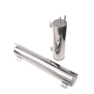 TRANS-DAPT PERFORMANCE PRODUCTS 2 IN. X 13 IN. RADIATOR OVERFLOW TANK; 20 OZ.- ALUMINUM