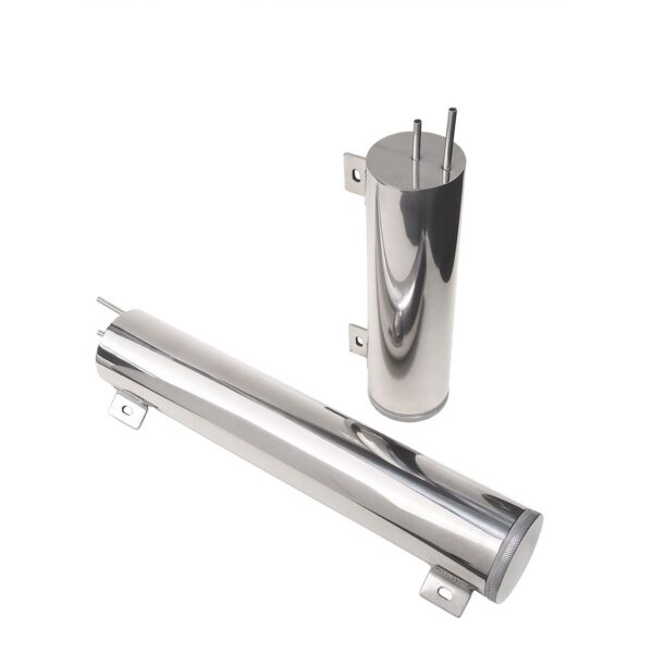 TRANS-DAPT PERFORMANCE PRODUCTS 2 IN. X 15 IN. RADIATOR OVERFLOW TANK; 24 OZ.- ALUMINUM
