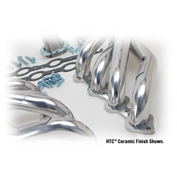 HEDMAN HEDDERS LS SWAP HEADERS; MID LENGTH; LS INTO 1988-98 CHEVY/GMC 2WD 1/2 TON TRUCKS AND SUVS; HTC SILVER CERAMIC COATED