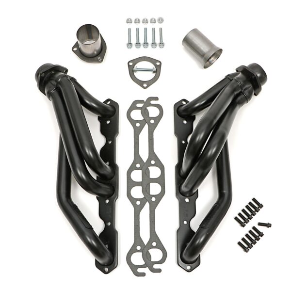 HEDMAN HEDDERS STANDARD UNCOATED ENGINE SWAP HEADERS; 1-1/2 IN. TUBE DIA.; 2-1/2 IN. COLL.; SHORTY DESIGN